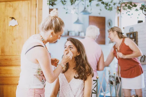 Maquillage mariage avec photogaphe